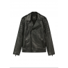 Czarna skórzana kurtka ramoneska męska KURMS-0391-99(W26)