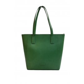 Torebka skórzana damska shopper skóra naturalna kolor zielony 4571