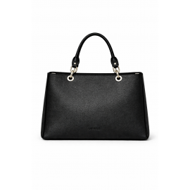 Torebka skórzana damska Verso w czarnym kolorze