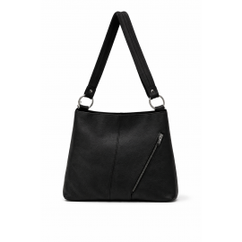 Torebka skórzana damska w czarnym kolorze Verso 4750