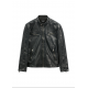 Skórzana kurtka męska w kolorze czarnym KURMS-0397-99(W26)