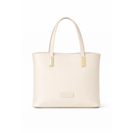 Klasyczna torebka skórzana damskia Verso w kolorze ecru 4653-A0ZDA