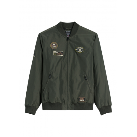 Kurtka bomberka męska w kolorze khaki KURMT-0413A-8D(W26)