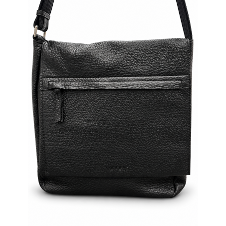 Torba listonoszka w czarnym kolorze unisex 3026-a08wf